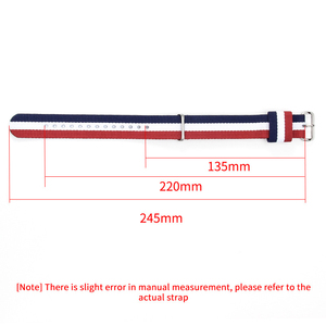 Atacado Barato Durável Daniel Tecido Nylon <span class=keywords><strong>Watch</strong></span> Band 18mm 20mm 22mm Tecido DW Nylon <span class=keywords><strong>Watch</strong></span> Strap Com Fivela De Aço Inoxidável - Product Image 2