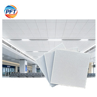 Plafond en PVC carré moderne, ignifuge, résistant à l'humidité, insonorisé, pour centre commercial, hôtel, hôpital, gymnase, atelier, supermarché, appartement