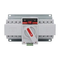 Mini-commutateur de transfert automatique double source CDQ3-63 monophasé 220V 2P/4P 20A 32A 63A de qualité CB fabriqué en Chine