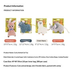 Jouet en peluche pour <span class=keywords><strong>chat</strong></span>, auto-entretenant, anti-ennui, avec herbe à <span class=keywords><strong>chat</strong></span>, bâtonnet <span class=keywords><strong>de</strong></span> dentition et <span class=keywords><strong>de</strong></span> stimulation, compagnon mignon pour chaton, jouet pour animaux <span class=keywords><strong>de</strong></span> compagnie - Product Image 4