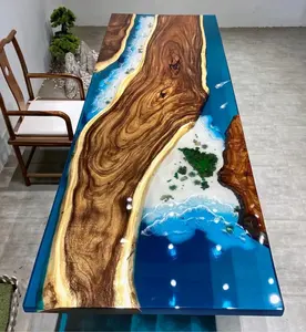 Di alta qualità all'ingrosso salotto tavolo da ufficio <span class=keywords><strong>plexiglass</strong></span> stand <span class=keywords><strong>per</strong></span> resina epossidica fiume tavolo da pranzo - Product Image 5