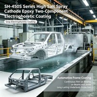 Revêtement électrophoretique bicomposant cathodique gris SH-450S pour pièces automobiles complexes