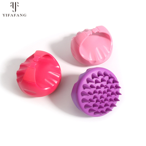 แปรงนวดหนังศีรษะซิลิโคน+พลาสติกสำหรับสระผม แปรงสระผมแบบขายส่ง - Product Image 4