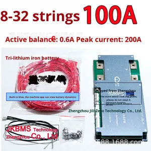 原装品牌2026 Jkbms Jikong 8s 32s 100A平衡0.6A三元锂铁150A大串中国BD6A32S10P BD6A32S15P - Product Image 6