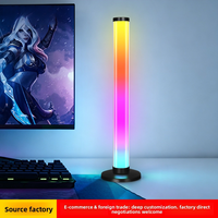 Luz LED de Escritorio Luminosa de 360 Grados, Luz Rítmica Activada por Sonido RGB, Luz Ambiental de Fantasía para Juegos de Computadora