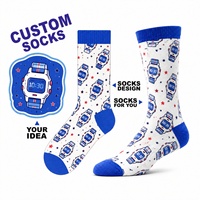 Chaussettes habillées personnalisées en coton peigné de qualité supérieure, respirantes et douces, pour marques à étiquette privée