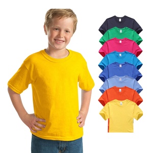<span class=keywords><strong>Camiseta</strong></span> con estampado personalizado para niños y niñas, <span class=keywords><strong>camiseta</strong></span> <span class=keywords><strong>blanca</strong></span> 100% de algodón orgánico Lisa para escuela - Product Image 1