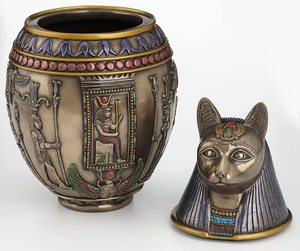 Urne commémorative pour chat <span class=keywords><strong>Bastet</strong></span> égyptien rare, vente chaude - Product Image 2