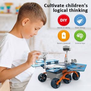 Zhorya Kids Diy 46PCS Science Experiment Robot Engineering Building Kits Solar Powered Car Toys - Product Image 5