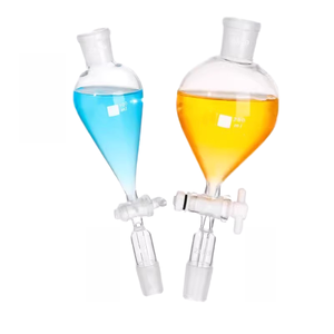 BIOSTELLAR Entonnoir de séparation sphérique en verre borosilicaté en forme de poire instrument de haute qualité dans le laboratoire de chimie - Product Image 3