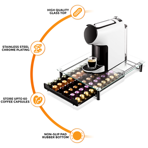 Soporte giratorio para cápsulas de café, accesorio para cápsulas de café, de cromo - Product Image 4