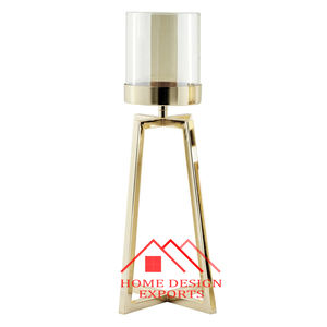 Antique Gold <b>Candle</b> <b>Stands</b> Modern Glass Votive Wedding Decor with Exclusive Design New Arrival Metal <b>Candle</b> Holder at Price - Product Image 1