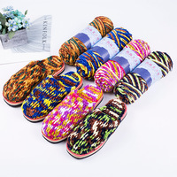 Fil de polyester pour crochet, fil de chenille, fil à tricoter, fil à crocheter pour écharpes et chaussons faits main DIY