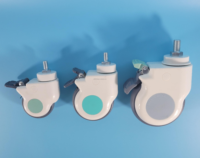 Schön aussehende 3 Zoll 75mm Krankenhaus wagen Räder TPR Schwenk rad Antiseptic Medical Caster