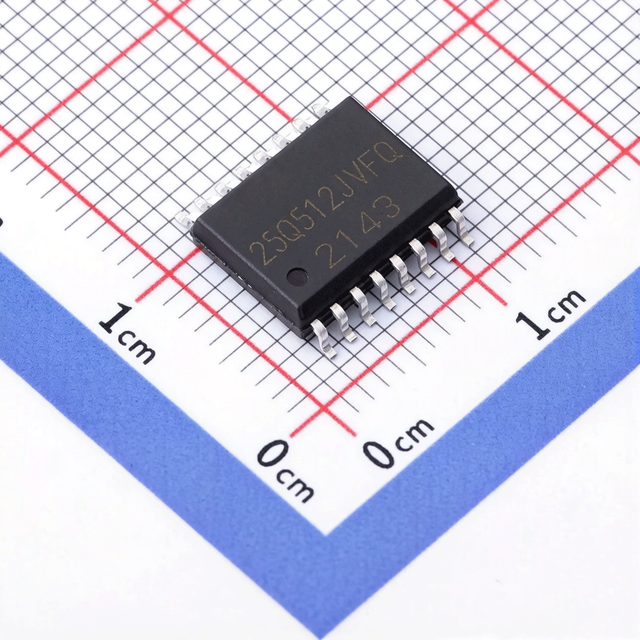 Genuine W25Q512JVFIQ SPI NOR Flash Memory IC, 512Mbit 3.3V 133MHz WSON-8 Package, in Stock