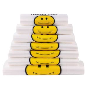 HDPE Heavy Duty Carry Bag Thankyou Handle T Shirt Plastic <b>Shopping</b> Bag for <b>Small</b> Business - Product Image 3