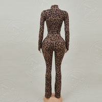 Fitness femmes ensembles deux pièces imprimé léopard fleuri serré Yoga costumes pantalon évasé haut botte coupe pantalon décontracté 2 pièces ensemble femmes