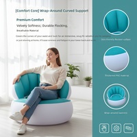 Canapé gonflable transfrontalier inclinable moderne et minimaliste pour bureau, maison et extérieur - Portable, dossier pliable pour enfants, écologique