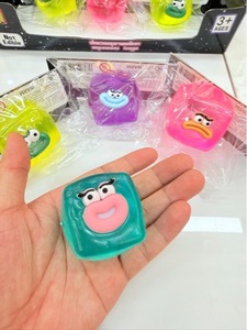 Wholesale 85-Degree Maltose <b>Squishy</b> Toy - QQ Elastic Stress Relief Funny Square Fidget Pull Toy for Kids Adults - Product Image 2