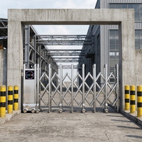 Porte coulissante de patio en aluminium de style français, moderne et luxueuse, en alliage d'aluminium, avec système automatique rétractable pour villa et maison