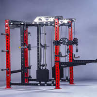 Nouveau design 2026 – Équipement de gym tout-en-un : Machine Smith et rack à squats avec système de poulies doubles pour usage commercial