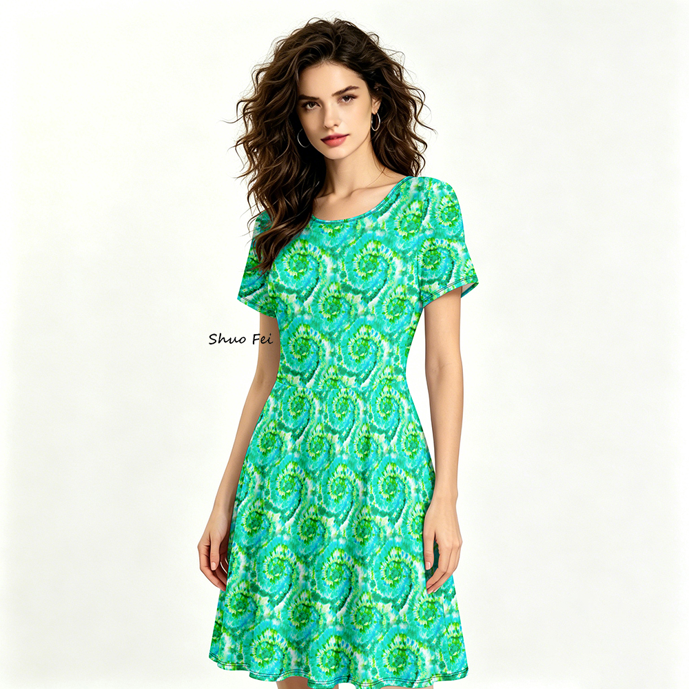 Emerald Green Dress Short - Elegant Mini A-Line Style