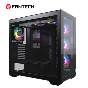 Fantech เคส CG87เกม <span class=keywords><strong>ATX</strong></span> 425มม. GPU, เคสพีซีกระจกนิรภัยติดผนังแบบพาโนรามา270องศา - Product Image 1