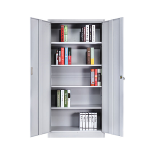 Archivador <span class=keywords><strong>de</strong></span> Oficina <span class=keywords><strong>de</strong></span> Acero <span class=keywords><strong>de</strong></span> 2 Puertas al por Mayor con 4 Estantes Metálicos Ajustables, Nuevo Tipo <span class=keywords><strong>de</strong></span> Muebles <span class=keywords><strong>de</strong></span> Oficina para Hogar, Escuela y Almacén - Product Image 3