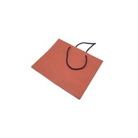 Sacs en papier écologiques personnalisés de luxe avec poignées en ruban, logo personnalisé, emballage promotionnel pour cadeaux