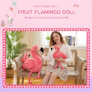 Peluche de Flamingo Súper Suave y Adorable de Dibujos Animados, con Relleno de Algodón PP, 25cm, Juguete Antiestrés, Premio para Máquina de Garras - Product Image 3