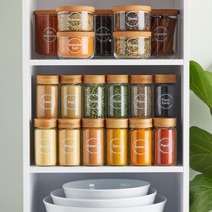 Juego de cocina personalizado, tarro, botella, despensa privada, etiquetas, especias, impermeable, mate, etiquetas de embalaje para tarro - Product Image 4