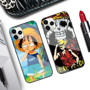 <span class=keywords><strong>Coque</strong></span> de téléphone portable en verre <span class=keywords><strong>One</strong></span> <span class=keywords><strong>Piece</strong></span> pour <span class=keywords><strong>Iphone</strong></span>, compatible modèles 13, 12 Pro Max, Xr, Xs, A51, A71, S10, S20, S21, avec impression à personnaliser - Product Image 3