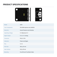 Module de capteur sonore LM2904, microphone haute sensibilité, module de détection audio pour projets de contrôle vocal Arduino