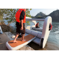 Plateforme flottante gonflable pour jet ski, ponton, quai, passerelle maritime, rampe de quai pour bateau, ponton flottant pour lac