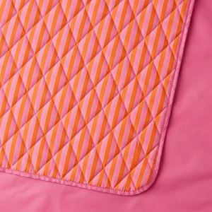 Custom Print Waterproof Quilted Pongee Camping Picnic Blanket <b>Roll</b>-Up with Wrist Strap Lightweight Foldable Outdoor <b>Mat</b> - Product Image 3
