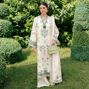 Fashionista International Élégant Dupatta en Soie Brodé Réversible Longueur Ras du Sol Coupe Ample Traditionnel Indien Pakistanais - Product Image 1