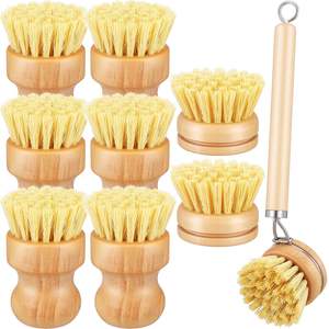 Cepillo de Cocina de Bambú Premium, Herramienta de Limpieza Natural Sin Químicos para Platos, Tazones y Utensilios de Cocina - Product Image 1