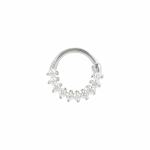 Pendientes de Aro de Plata de Moda de Venta Caliente para Perforaciones Individuales y Anillos de Nariz - Product Image 1