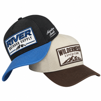 Casquette de baseball en coton Oxford à 5 panneaux avec broderie de logo personnalisé, style A-Frame, snapback unisexe, vente en gros, Gorra De Béisbol OEM