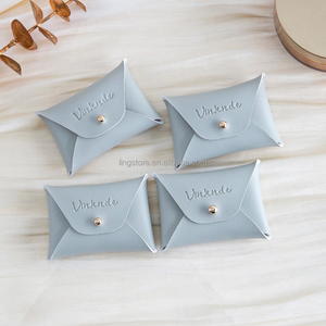 Bolsitas de Piel Sintética Suave con Remaches para Guardar Joyas, Bolsitas Pequeñas para Monedas, para Empaque de Anillos y Aretes de Boda - Product Image 6