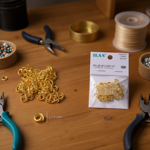 Anelli Aperti Ilan 1.2x8mm Color Oro per Creazione di Gioielli - Product Image 3