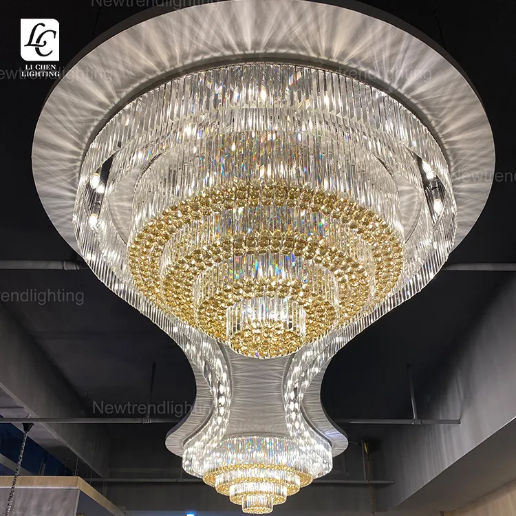 Elegantes Design Innendekoration LED Lampe Villa Hotel Lobby Benutzer definierte moderne Decke Kronleuchter Licht