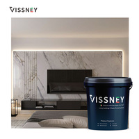 Revestimiento de Pared Vissney, Estuco, Yeso Veneciano, Pintura con Textura de Mármol
