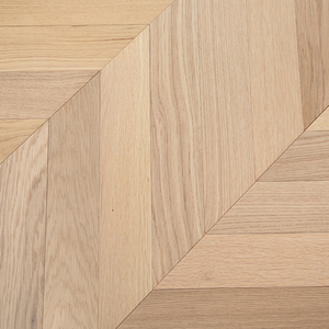 Plancher en bois d'ingénierie multicouche en chêne blanc lisse de qualité AB, installation facile par clic, 15 mm, durable, motif chevron, pour maison et bureau - Product Image 1