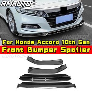 <b>For</b> Honda Accord 10th Gen <b>Car</b> Front Bumper Lip Splitter <b>Diffuser</b> Spoiler Body Kit Gloss Black Bumper Lip Modification Part - Product Image 1