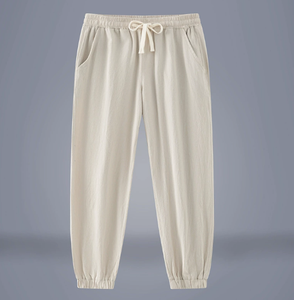 Nuovi Arrivi 2026: <span class=keywords><strong>Pantaloni</strong></span> da <span class=keywords><strong>Uomo</strong></span> in Cotone e <span class=keywords><strong>Lino</strong></span>, Taglie Grandi, Casual, Lunghezza alla Caviglia - Product Image 6