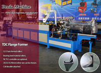 Machine de formage de conduits HVAC Preda, machine de formage de brides TDC pour conduits d'air, machine de production de brides TDC pour conduits
