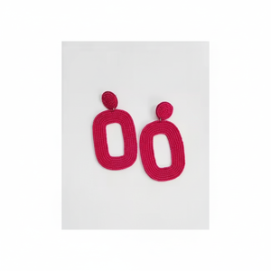 Pendientes de cuentas de semillas de moda de Color rosa más vendidos para mujeres compromisos regalo de boda africano por Artesanías MD - Product Image 1