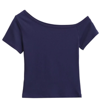 CROP TOP COURT D'ÉTÉ À ÉPAULES DÉCOULÉES Runwaylover