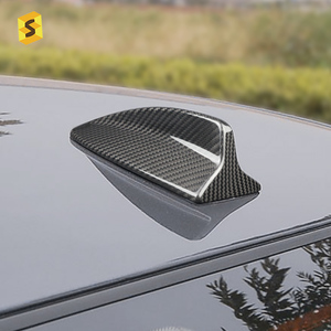 Pièces extérieures de voiture en Fiber de carbone ES <span class=keywords><strong>aileron</strong></span> de <span class=keywords><strong>requin</strong></span> autocollant d'antenne WIFI extérieur pour <span class=keywords><strong>BMW</strong></span> <span class=keywords><strong>E90</strong></span> E92 M3 - Product Image 6